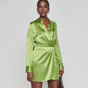 Alaine Silk Dress - Reformation - Brand New 0